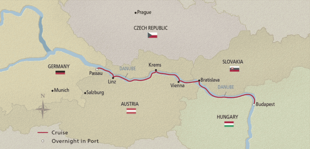 Danube Waltz Map