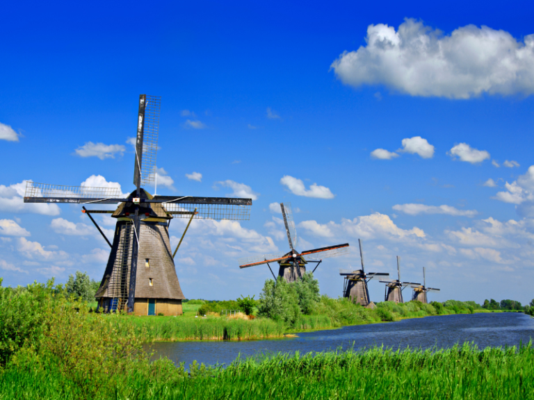 Kinderdijk, The Netherland Rhine River