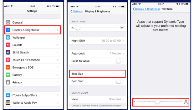 How to Increase Font Size on iPhone