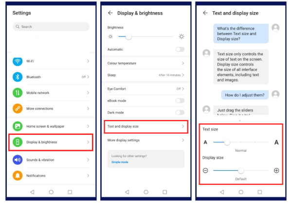 How to Increase Font Size on Android